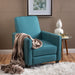 Upholstered Push Back Recliner Chair For Living Room Noble House