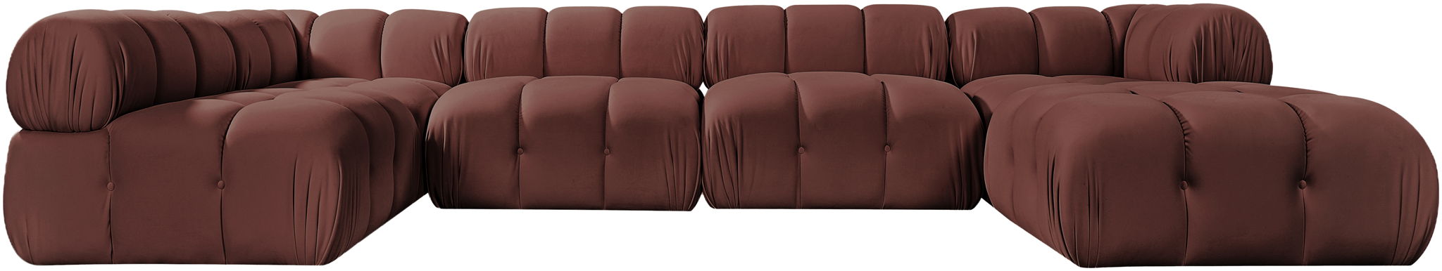 Orin - 6 Piece Modular Sectional (3 Modular Chairs, 2 Corner Chairs & Ottoman) Meridian Furniture