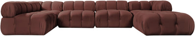Orin - 6 Piece Modular Sectional (3 Modular Chairs, 2 Corner Chairs & Ottoman) Meridian Furniture