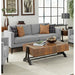 Montauk - Upholstered Sofa With Reversible Cushions - Light Gray Furniture Max