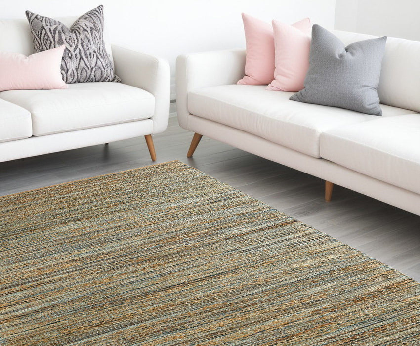 7.8' x 9.8' Modern Hand Woven Area Rug - Natural