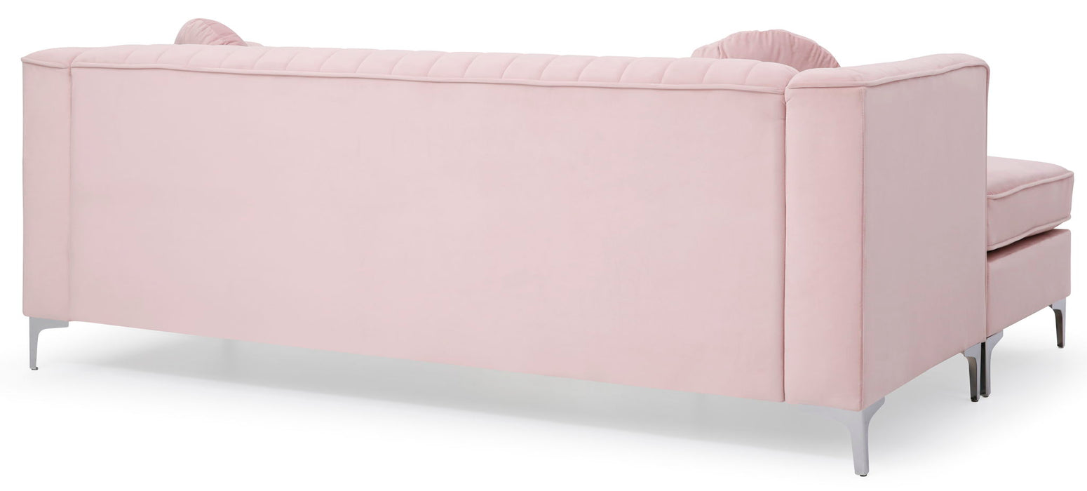 Delray - Micro Suede Sofa Chaise Glory Furniture