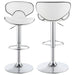 Edenton - Upholstered Adjustable Bar Stool (Set of 2) - White Furniture Max