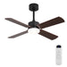 42" Ceiling Fan With Light And Memory Function, DC Reversible Motor, 4 Blades Daily Nest