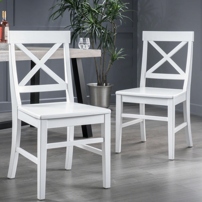 Plethora - Dining Chair With X Shaped Back (Set of 2)