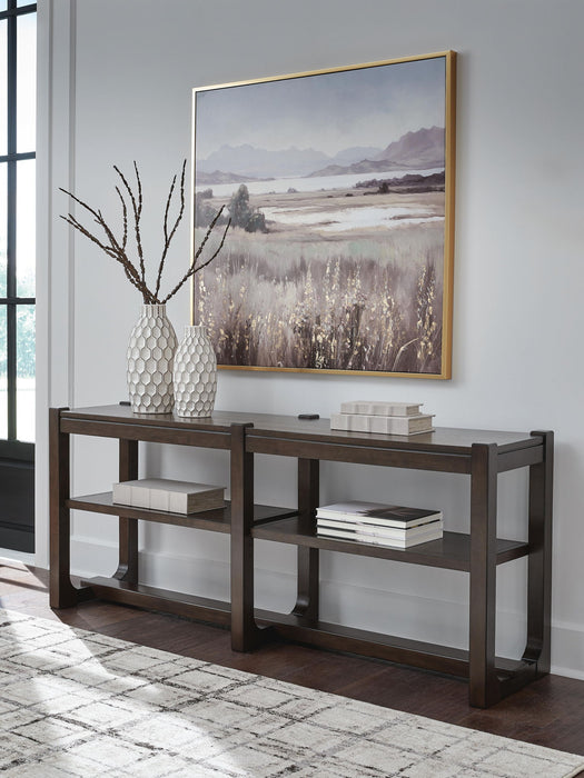 Breckington - Sofa Table - Dark Brown Signature Design by Ashley®