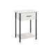 Contemporary 2 Tier Accent Table With Storage Drawer 8th Street