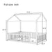 Montessori Floor Bed Frame With House Shape Hearth and Haven