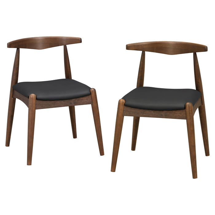 Dining Chairs With Ergonomic Backrest (Set of 2) Noble House