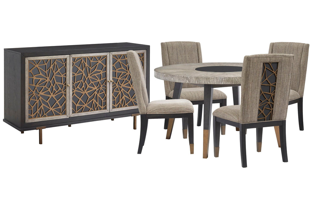 Ryker - Round Dining Table Set Magnussen Furniture