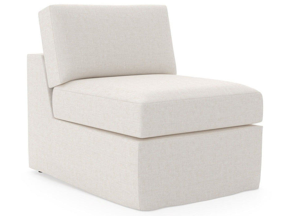 Maxx - Slipcover Armless Chair, Special Order - White