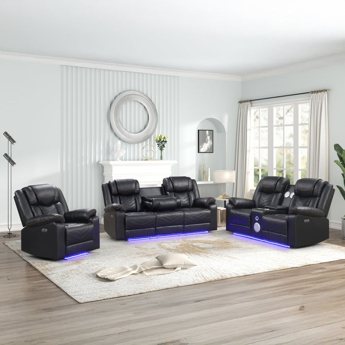 Challenger - LED Power Recliner Set Matrix Furniture Group