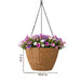 Hanging Planters, Indoor Outdoor Plant Holders (Set of 2) - Brown Daily Nest
