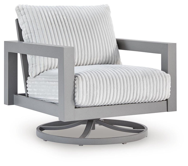 Hurley Park - Swivel Chair With Cushion - Gray Signature Design by Ashley®