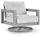Hurley Park - Swivel Chair With Cushion - Gray Signature Design by Ashley®