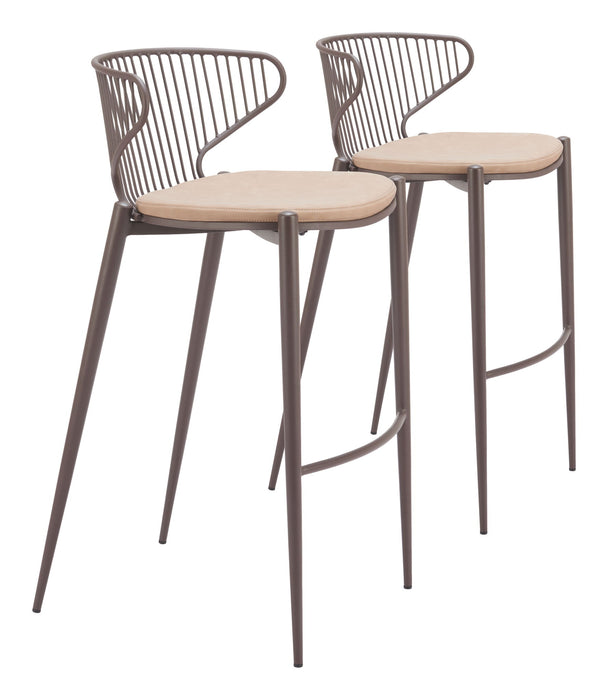 Silues - Stool (Set of 2) Zuo Modern