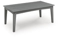 Cove Beach - Rectangular Cocktail Table - Gray Signature Design by Ashley®