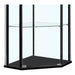Lysander - 4 Shelf Curio Cabinet With Triangular Silhouette - Black Furniture Max