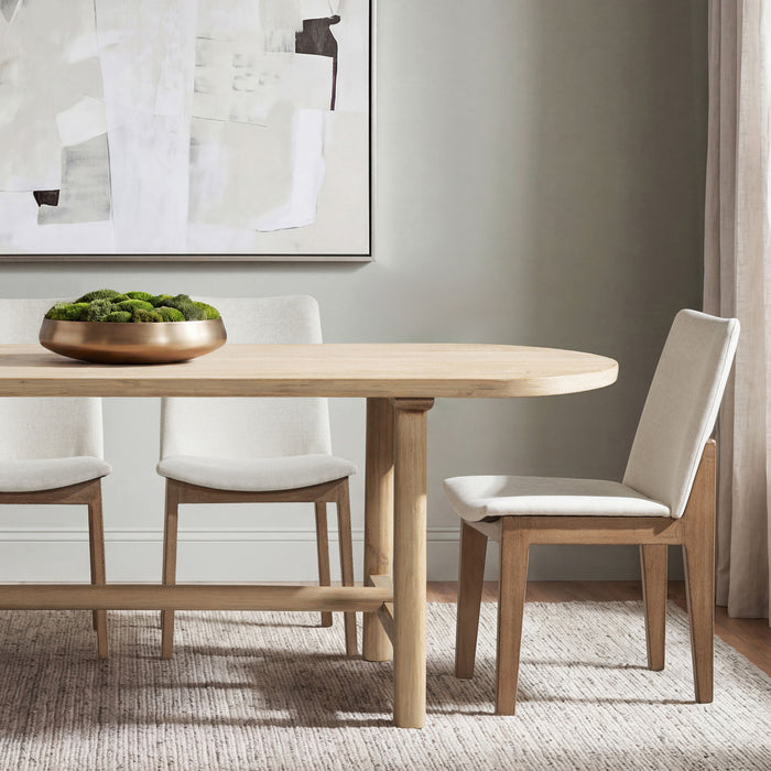 Milo - 8 Seat Oval Dining Table - Natural Jennifer Taylor Home