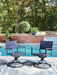 Rocky Creek - Sling Swivel Chair (Set of 2) - Blue / Gray Signature Design by Ashley®