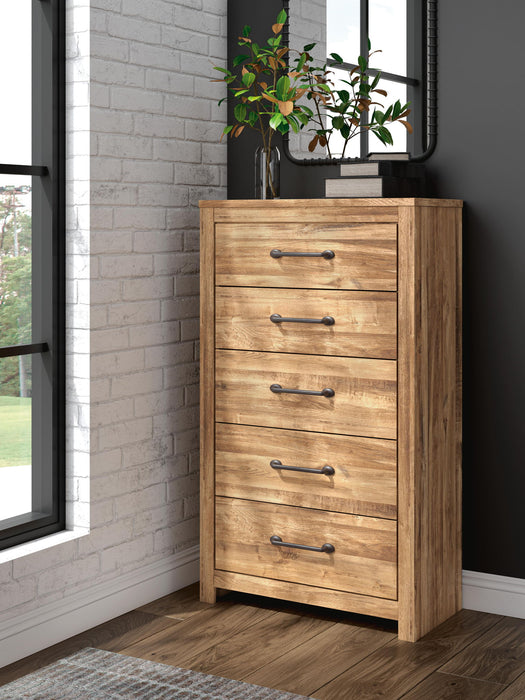 Maystonna - Five Drawer Chest - Brown Signature Design by Ashley®