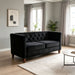 Button Tufted Loveseat, 2 Seater With Square Arm Couch For Living Room US Pride