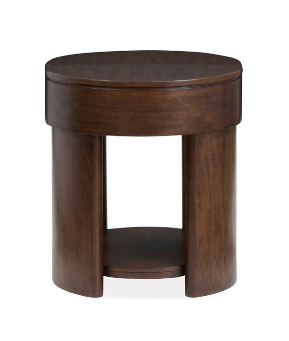 Holloway - Oval End Table - Toasted Almond Magnussen Furniture