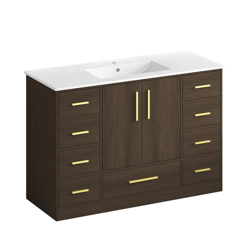 Bathroom Vanity With Abundant Storage 2 Soft Close Doors And 9 Drawers Home Essentials