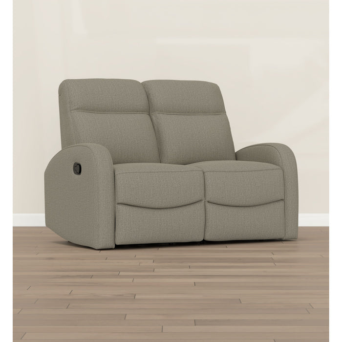 Manual Reclining Loveseat With Dual Seating Support For Living Room Emerald Home