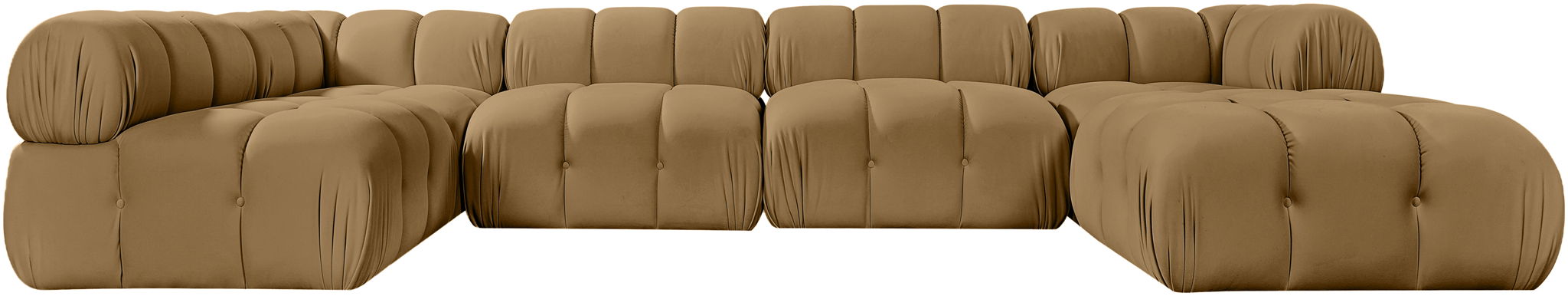 Orin - 6 Piece Modular Sectional (3 Modular Chairs, 2 Corner Chairs & Ottoman) Meridian Furniture