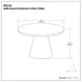 Winnie - Round Coffee Table - Walnut Simpli-Home
