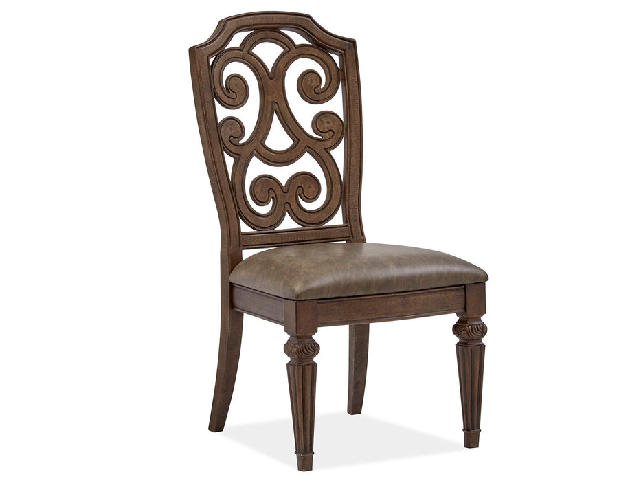 Durango - Wood Dining Side Chair With Upholstered Seat (Set of 2) - Willadeene Brown Magnussen Furniture