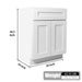 Shaker Base Cabinet With Soft-Close Drawer & Double Doors, Adjustable Shelf Home Essentials