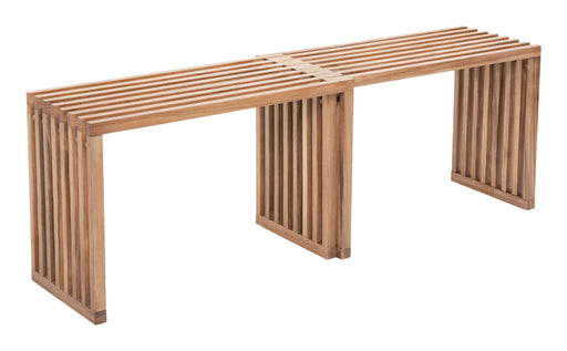 Riviera - Extendable Bench (Set of 2) - Natural Zuo Modern