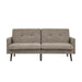 Easy Convert Futon Sofa With Tufted Back And Seat Home Essentials