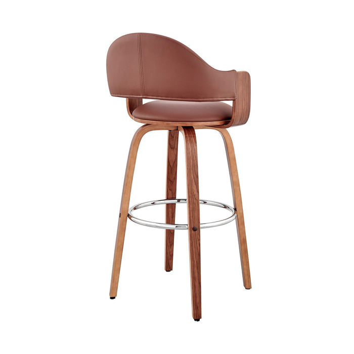 Swivel Low Back Counter Height / Bar Chair - Brown