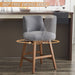 Upholstered Swivel Bar Stool Home Essentials