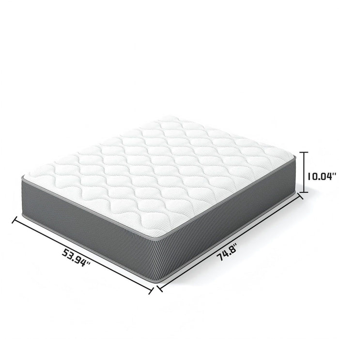 10" Hybrid Mattress With Individual Pocket Coils And Memory Foam Daily Nest