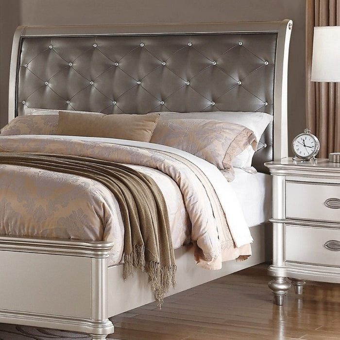 Tufted Headboard Bed Home Essentials