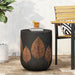 Outdoor Lightweight Concrete Side Table - Copper Noble House