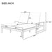 Outdoor Double Lounge Chair With 5 Position Adjustable Backrest Hearth and Haven
