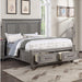 Bed With Drawers, Tall Panel Headboard Home Essentials