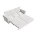 Pull Out Sofa Bed 3 In 1 Convertible Sleeper Sofa With Nailhead Trim & Rolled Arm, Multi Functional Home Essentials