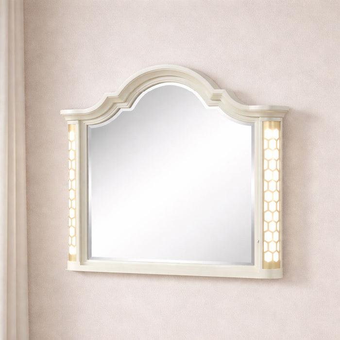 Jasmine - Mirror With Side LED Lightning (Includes Only Mirror) - Beige Matrix Furniture Group