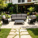 Sofa Set With Armrests - Black Home Essentials