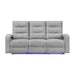 Isolde - Power Reclining Sofa, LED Lighting - Gray Global Furniture USA