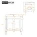 Bathroom Vanity Cabinet With Sink, Soft Close Doors, Storage Cabinet Hearth and Haven
