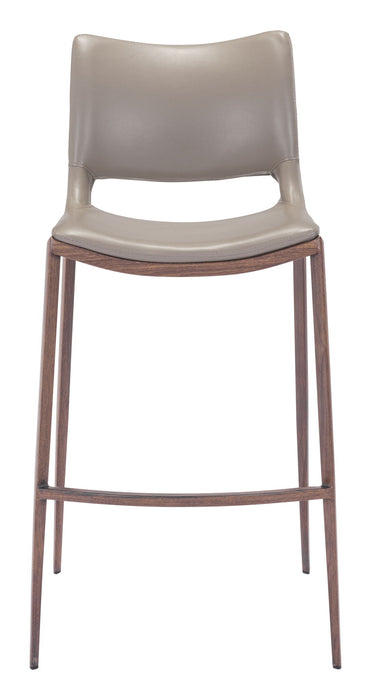 Ace - Bar Chair With Walnut Legs (Set of 2) Zuo Modern