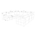Modern Sectional Sofa With Large Square Arms Home Essentials