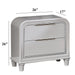 Nightstand With 2 Drawers Bedside Table - White Home Essentials